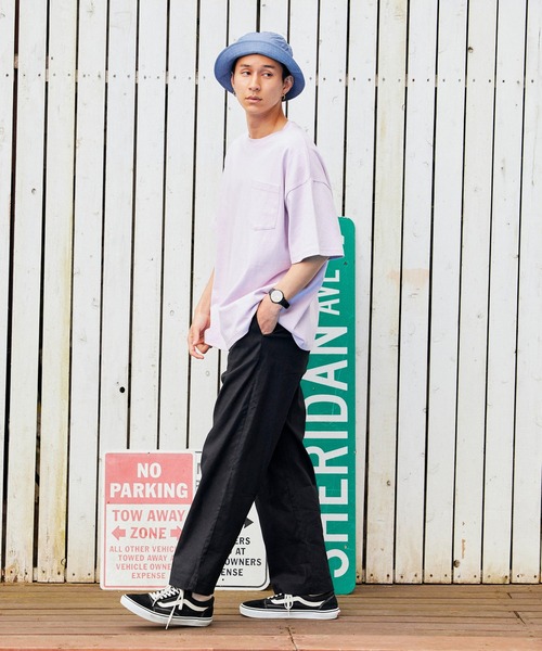 BARK MANHATTAN(バークマンハッタン)の「綿麻ストレッチ タックワイドパンツ(その他パンツ・メンズ・ブラック/ベージュ/ネイビー/ライトオリーブ/チェック・S/M/L)」の13枚目の写真