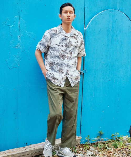 BARK MANHATTAN(バークマンハッタン)の「綿麻ストレッチ タックワイドパンツ(その他パンツ・メンズ・ブラック/ベージュ/ネイビー/ライトオリーブ/チェック・S/M/L)」の19枚目の写真