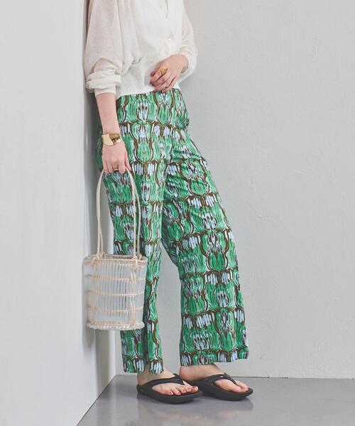 UNITED ARROWS（ユナイテッドアローズ）の「UWSC エスニックプリント パンツ（その他パンツ・レディース・ピンク/ケリー・38/36/34）」の3枚目の写真