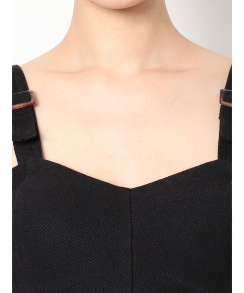 GYDA（ジェイダ）の「【SETUP着用可】デザインバックルリブビスチェ（キャミソール・レディース・ブラック/ベージュ/アイボリー・FREE）」の21枚目の写真