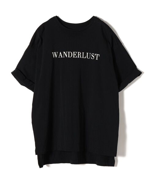 SHIPS(シップス)の「ロールアップロゴプリントTEE◆(Tシャツ/カットソー・レディース・ホワイト/ブラック/ベージュ/ラベンダー・ONE SIZE)」の7枚目の写真