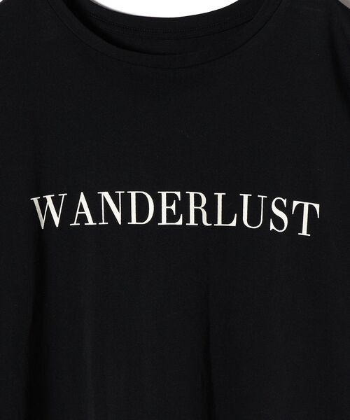 SHIPS(シップス)の「ロールアップロゴプリントTEE◆(Tシャツ/カットソー・レディース・ホワイト/ブラック/ベージュ/ラベンダー・ONE SIZE)」の8枚目の写真