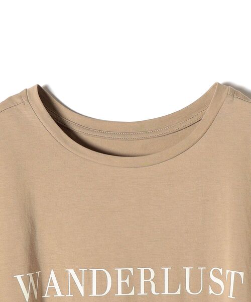 SHIPS(シップス)の「ロールアップロゴプリントTEE◆(Tシャツ/カットソー・レディース・ホワイト/ブラック/ベージュ/ラベンダー・ONE SIZE)」の10枚目の写真