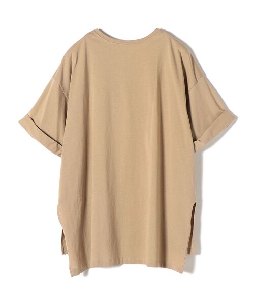 SHIPS(シップス)の「ロールアップロゴプリントTEE◆(Tシャツ/カットソー・レディース・ホワイト/ブラック/ベージュ/ラベンダー・ONE SIZE)」の13枚目の写真