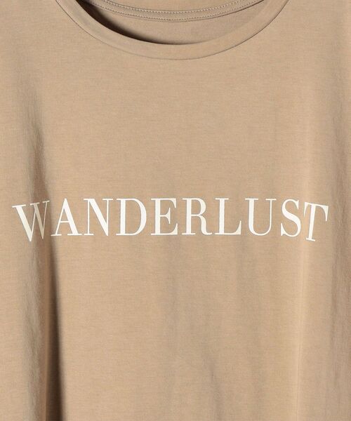 SHIPS(シップス)の「ロールアップロゴプリントTEE◆(Tシャツ/カットソー・レディース・ホワイト/ブラック/ベージュ/ラベンダー・ONE SIZE)」の14枚目の写真