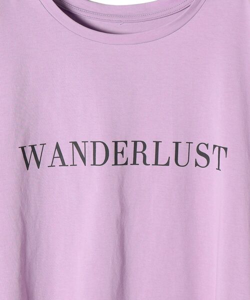 SHIPS(シップス)の「ロールアップロゴプリントTEE◆(Tシャツ/カットソー・レディース・ホワイト/ブラック/ベージュ/ラベンダー・ONE SIZE)」の16枚目の写真