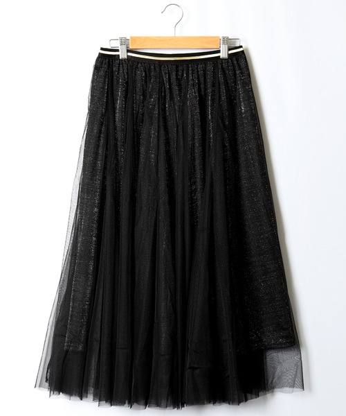 Brownie（ブラウニー）の「Brownie　ラメチュール切替スカート（スカート・レディース・グレー/ブラック/ベージュ/サックスブルー・FREE）」の22枚目の写真