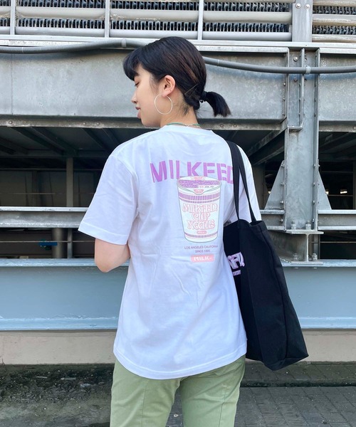 MILKFED.（ミルクフェド）の「CUPNOODLE×MILKFED BACK PRINT S/S TEE（Tシャツ/カットソー・レディース・ライトパープル/レッド/ブルー/イエロー・MEDIUM/LARGE）」の3枚目の写真
