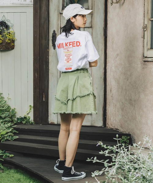MILKFED.（ミルクフェド）の「CUPNOODLE×MILKFED BACK PRINT S/S TEE（Tシャツ/カットソー・レディース・ライトパープル/レッド/ブルー/イエロー・MEDIUM/LARGE）」の14枚目の写真