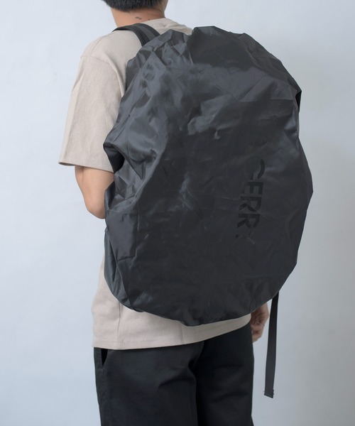 GERRY（ジェリー）の「【GERRY】FUSEレインカバー付きBOXリュック R1194 YMY（バックパック/リュック・メンズ・ブラック×ブラック/ブラック×シルバー・FREE）」の16枚目の写真