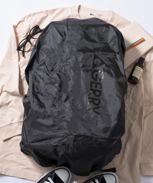 GERRY（ジェリー）の「【GERRY】FUSEレインカバー付きBOXリュック R1194 YMY（バックパック/リュック・メンズ・ブラック×ブラック/ブラック×シルバー・FREE）」の18枚目の写真
