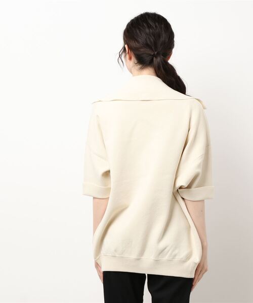 ADAM ET ROPE'（アダムエロペ）の「【セットアップ対応】メンアセリネンニットジャケット（テーラードジャケット・レディース・ブラック/ベージュ・FREE）」の14枚目の写真