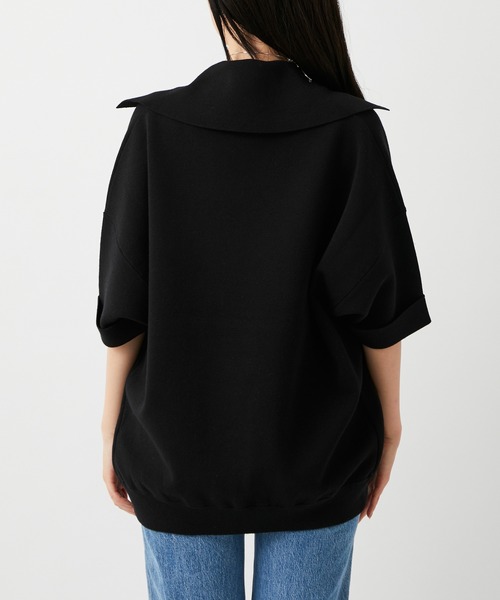 ADAM ET ROPE'（アダムエロペ）の「【セットアップ対応】メンアセリネンニットジャケット（テーラードジャケット・レディース・ブラック/ベージュ・FREE）」の7枚目の写真