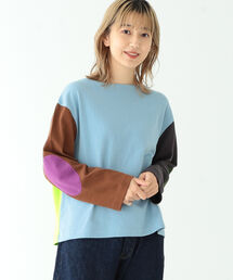 BEAMS BOY | BEAMS BOY / エルボーパッチ バスク ロングスリーブ カットソー(Tシャツ/カットソー)