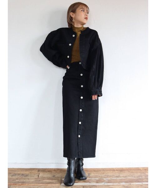 MURUA(ムルーア)の「バックスリットタイトスカート(スカート・レディース・ブラック/グリーン/ブラウン/グレー・1/2)」の16枚目の写真