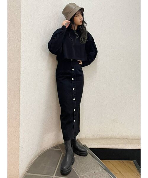 MURUA(ムルーア)の「バックスリットタイトスカート(スカート・レディース・ブラック/グリーン/ブラウン/グレー・1/2)」の17枚目の写真