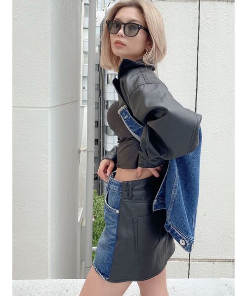 スカート GYDA GYDAの新作デニムスカート❤️❤️❤️ジッパーになってて