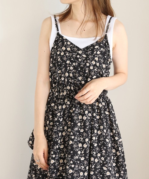 セール】【Web限定】前後2Wayラッフルキャミワンピース（ワンピース