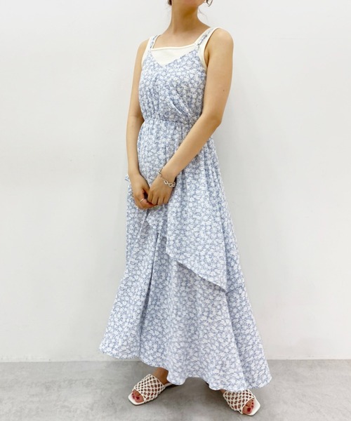 セール】【Web限定】前後2Wayラッフルキャミワンピース(ワンピース セール】【Web限定】前後2Wayラッフルキャミワンピース(ワンピース