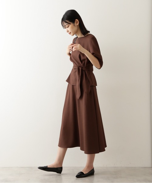 NATURAL BEAUTY BASIC(ナチュラルビューティーベーシック)の「リネンライクブラウス/0171210805(シャツ/ブラウス・レディース・ベージュ/ラベンダー/ブラウン・SMALL/MEDIUM)」の4枚目の写真