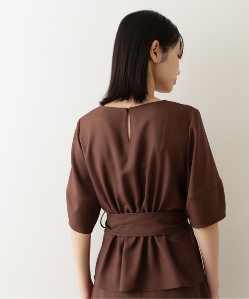 NATURAL BEAUTY BASIC(ナチュラルビューティーベーシック)の「リネンライクブラウス/0171210805(シャツ/ブラウス・レディース・ベージュ/ラベンダー/ブラウン・SMALL/MEDIUM)」の7枚目の写真