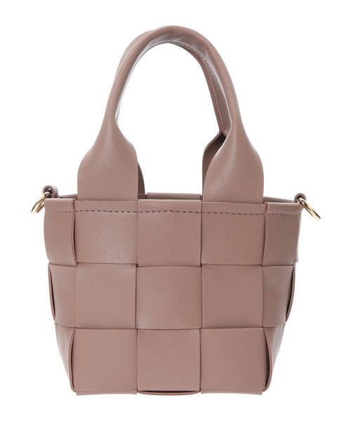 earth music&ecology（アースミュージックアンドエコロジー）の「編み込みスクエアショルダーバッグ ＊（ショルダーバッグ・レディース・ブラック/ピンク/ブラウン/ベージュ・FREE）」の20枚目の写真