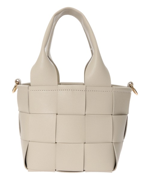 earth music&ecology（アースミュージックアンドエコロジー）の「編み込みスクエアショルダーバッグ ＊（ショルダーバッグ・レディース・ブラック/ピンク/ブラウン/ベージュ・FREE）」の21枚目の写真