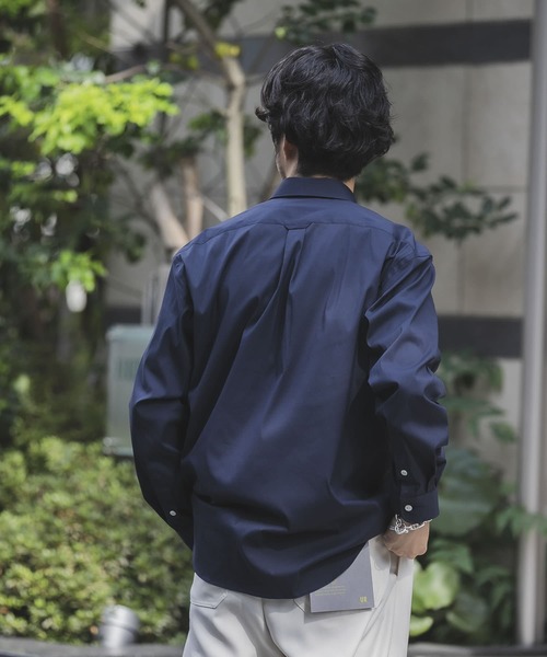 URBAN RESEARCH（アーバンリサーチ）の「Regular Fit Stretch SHIRTS（シャツ/ブラウス・メンズ・ネイビー/ホワイト/ベージュ系その他・LARGE/MEDIUM）」の9枚目の写真
