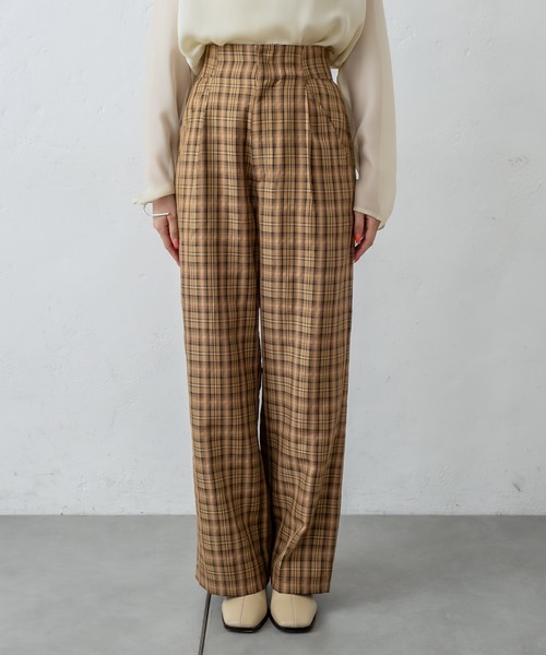 mystic（ミスティック）の「チェックタックパンツ（その他パンツ・レディース・ベージュ/グリーン/キャメル・1/2）」の20枚目の写真