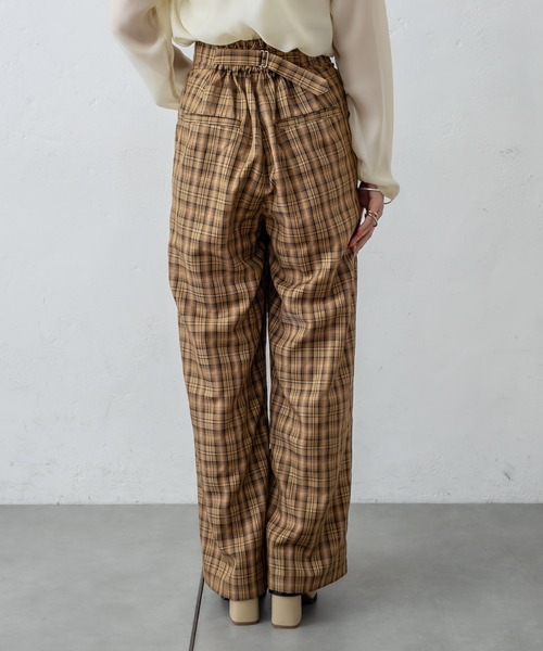 mystic（ミスティック）の「チェックタックパンツ（その他パンツ・レディース・ベージュ/グリーン/キャメル・1/2）」の15枚目の写真