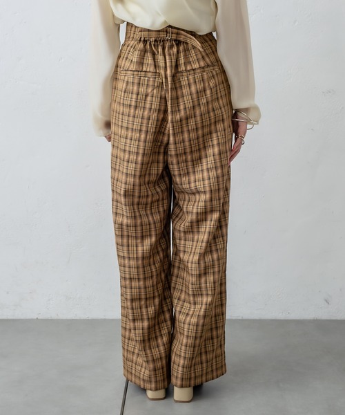 mystic（ミスティック）の「チェックタックパンツ（その他パンツ・レディース・ベージュ/グリーン/キャメル・1/2）」の13枚目の写真