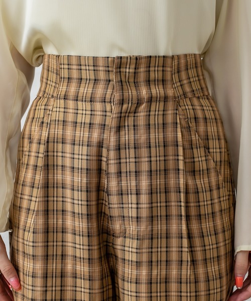 mystic（ミスティック）の「チェックタックパンツ（その他パンツ・レディース・ベージュ/グリーン/キャメル・1/2）」の11枚目の写真