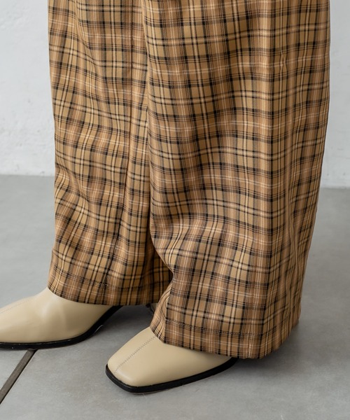 mystic（ミスティック）の「チェックタックパンツ（その他パンツ・レディース・ベージュ/グリーン/キャメル・1/2）」の18枚目の写真