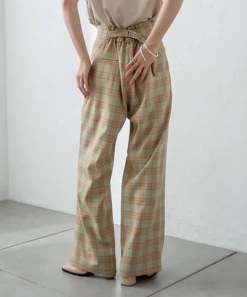 mystic（ミスティック）の「チェックタックパンツ（その他パンツ・レディース・ベージュ/グリーン/キャメル・1/2）」の22枚目の写真