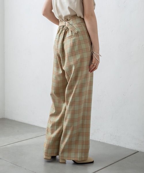 mystic（ミスティック）の「チェックタックパンツ（その他パンツ・レディース・ベージュ/グリーン/キャメル・1/2）」の17枚目の写真