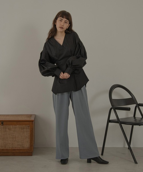 lawgy 【volume blouse】 volume waist tuck blouse（シャツ/ブラウス）｜lawgy（ラウジー）の