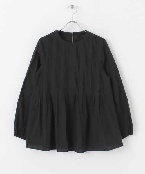 URBAN RESEARCH Sonny Label（アーバンリサーチサニーレーベル）の「ピンタックフレアブラウス（シャツ/ブラウス・レディース・オフホワイト/ブルー系その他/ブラック・FREE）」の18枚目の写真