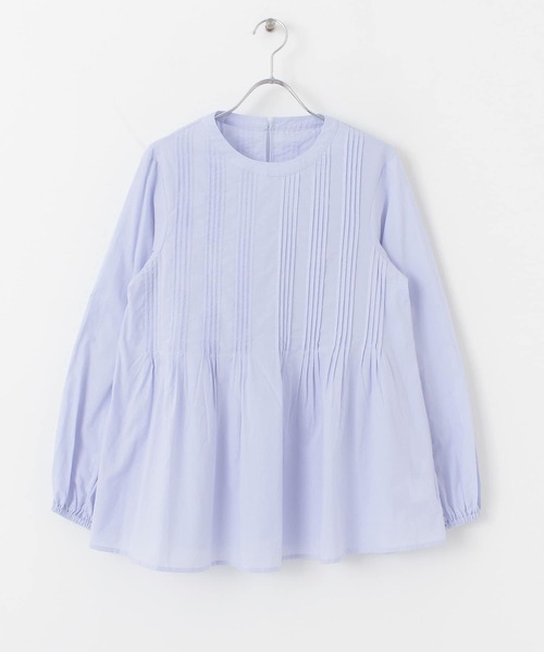 URBAN RESEARCH Sonny Label（アーバンリサーチサニーレーベル）の「ピンタックフレアブラウス（シャツ/ブラウス・レディース・オフホワイト/ブルー系その他/ブラック・FREE）」の20枚目の写真