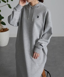 【U.S. POLO ASSN./ユーエス ポロ アッスン】ダンボールパーカーワンピース