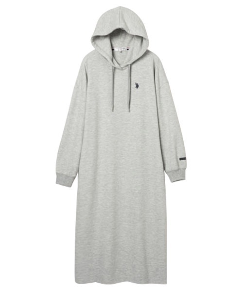 U.S. POLO ASSN.(ユーエスポロアッスン)の「【U.S. POLO ASSN./ユーエス ポロ アッスン】ダンボールパーカーワンピース(ワンピース・レディース・モカ/グレー/ネイビー/イエロー/アイボリー/ブラック・LL/L/M)」の10枚目の写真