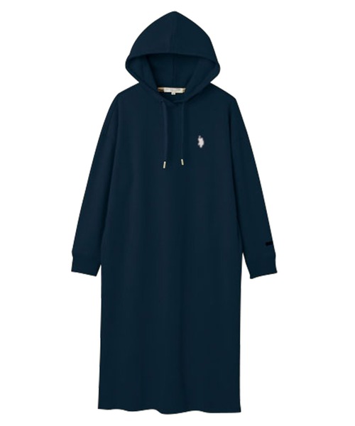 U.S. POLO ASSN.(ユーエスポロアッスン)の「【U.S. POLO ASSN./ユーエス ポロ アッスン】ダンボールパーカーワンピース(ワンピース・レディース・モカ/グレー/ネイビー/イエロー/アイボリー/ブラック・LL/L/M)」の7枚目の写真