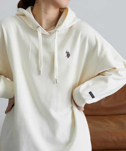 U.S. POLO ASSN.(ユーエスポロアッスン)の「【U.S. POLO ASSN./ユーエス ポロ アッスン】ダンボールパーカーワンピース(ワンピース・レディース・モカ/グレー/ネイビー/イエロー/アイボリー/ブラック・LL/L/M)」の17枚目の写真