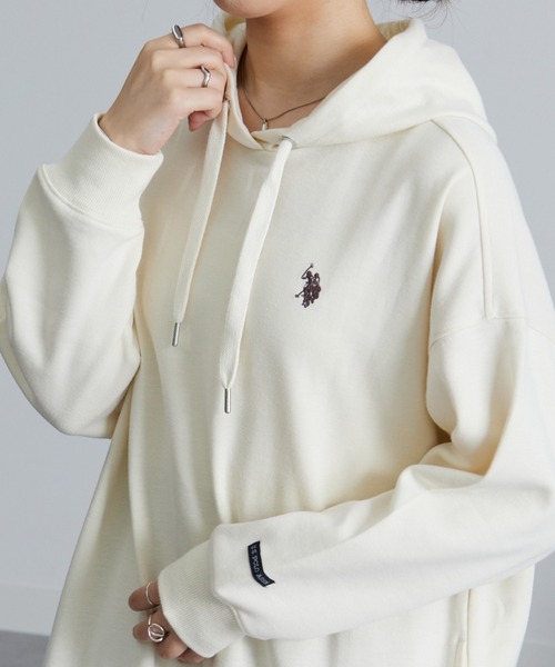 U.S. POLO ASSN.(ユーエスポロアッスン)の「【U.S. POLO ASSN./ユーエス ポロ アッスン】ダンボールパーカーワンピース(ワンピース・レディース・モカ/グレー/ネイビー/イエロー/アイボリー/ブラック・LL/L/M)」の19枚目の写真
