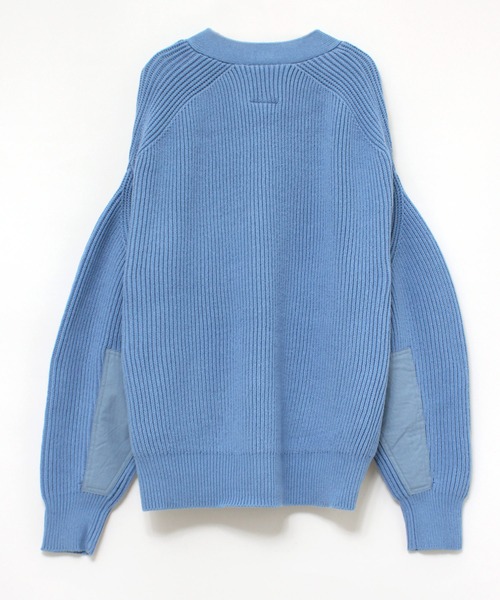 RNA-N（アールエヌエーエヌ）の「K2550 コットン畦ミリタリーカーディガン（カーディガン/ボレロ・レディース・カーキブラウン/サックスブルー/オフホワイト・MEDIUM）」の20枚目の写真