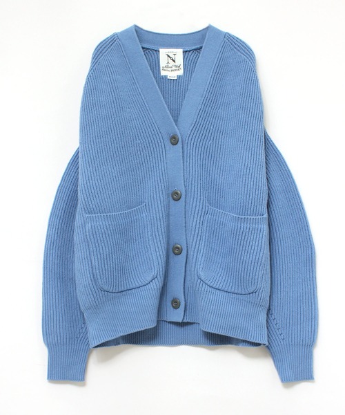 RNA-N（アールエヌエーエヌ）の「K2550 コットン畦ミリタリーカーディガン（カーディガン/ボレロ・レディース・カーキブラウン/サックスブルー/オフホワイト・MEDIUM）」の10枚目の写真