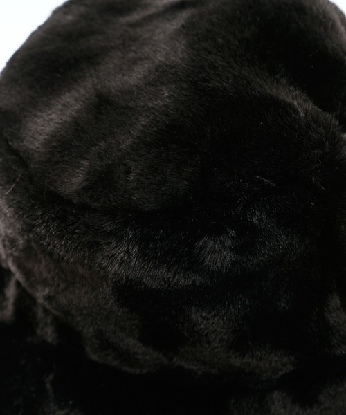 CIAOPANIC（チャオパニック）の「フェイクファーバケットハット（ハット・レディース・ブラック/ダークグレー/クリーム・FREE）」の4枚目の写真