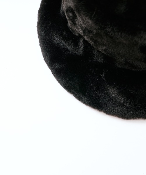 CIAOPANIC（チャオパニック）の「フェイクファーバケットハット（ハット・レディース・ブラック/ダークグレー/クリーム・FREE）」の10枚目の写真