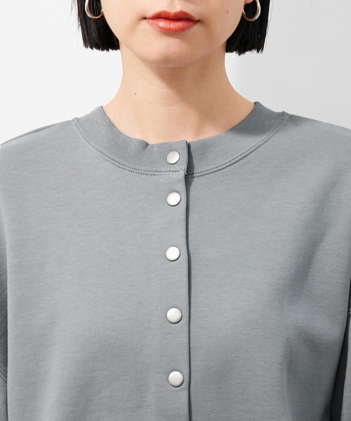 ADAM ET ROPE'(アダムエロペ)の「【アウトレット店舗・WEB限定】2WAY裏毛カーディガン(カーディガン/ボレロ・レディース・ホワイト/ベージュ系その他/ブルー/ブラック・FREE)」の21枚目の写真