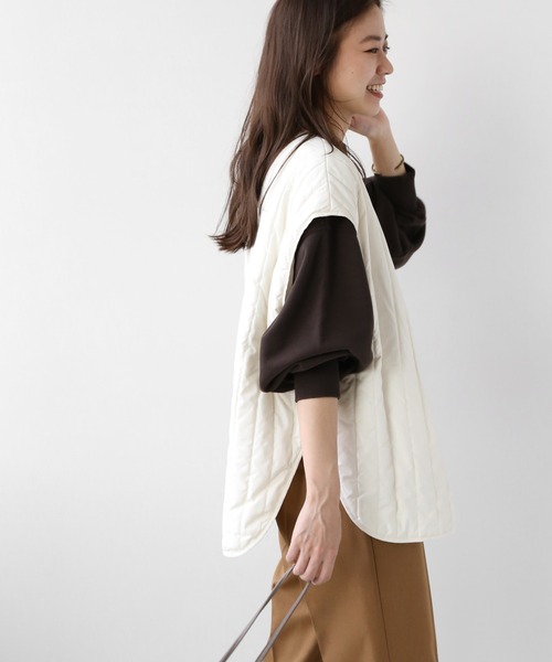 JOURNAL STANDARD relume（ジャーナルスタンダード　レリューム）の「【ALLIED】2WAYレイヤードダウン◆（ダウンジャケット/コート・レディース・ブラック/ナチュラル/ブルー・36/38）」の14枚目の写真