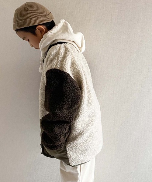 CIAOPANIC TYPY（チャオパニックティピー）の「【KIDS】ミリタリーボアMA1（MA-1・キッズ・カーキ/ブラウン・LARGE/X-LARGE/XX-LARGE/MEDIUM/SMALL）」の20枚目の写真